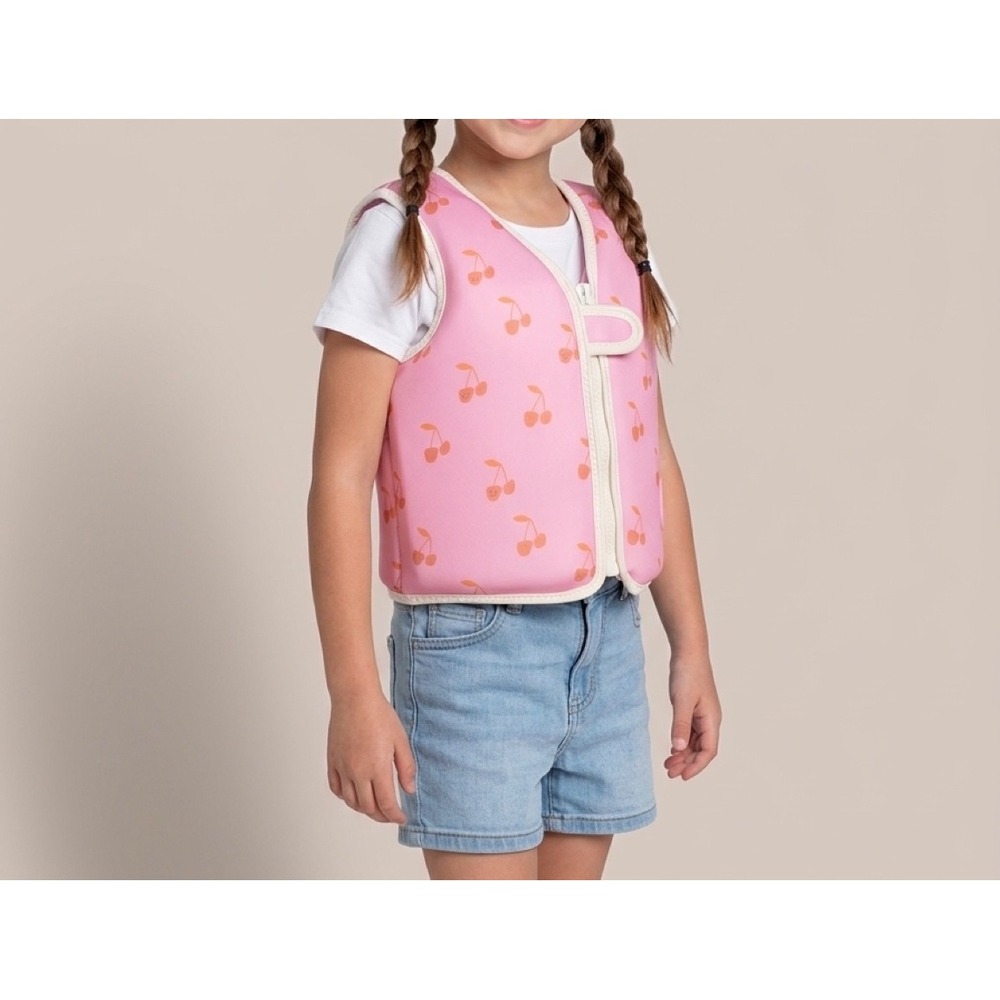 Sunnylife Kids Swim Vest 1-2 Years Cotton Candy Pink Cherry Butterfly S51VVPK1